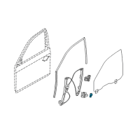 Genuine Ford Window Regulator Motor Bracket diagram