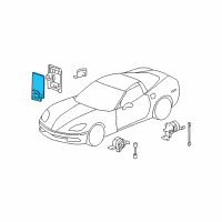 Genuine Chevrolet Corvette Module Asm-Electronic Suspension Control diagram