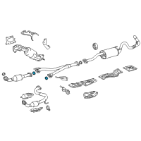 Genuine Toyota Center Pipe Seal diagram