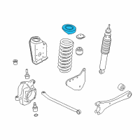 Genuine Ford Upper Bracket Insulator diagram