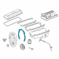 Genuine Ford Timing Cover Gasket diagram