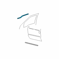 Genuine Ford Belt Weatherstrip diagram