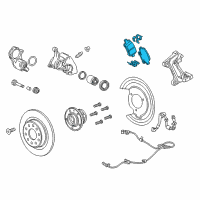 OEM 2022 Chevrolet Equinox Rear Pads Diagram - 84650556