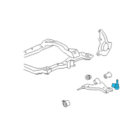Genuine Buick Stud Kit,Front Lower Control Arm Ball diagram