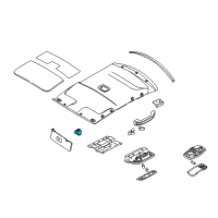 Genuine Ford Sun Visor Bracket diagram