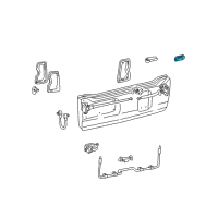 Genuine Toyota Handle Cover diagram