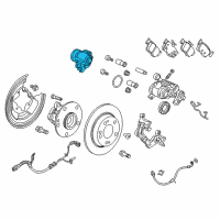Genuine Ford Parking Brake Motor diagram