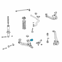 Genuine Toyota Lower Control Arm Rear Bushing diagram