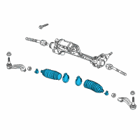 Genuine Chevrolet Corvette Boot Kit-Steering Gear diagram