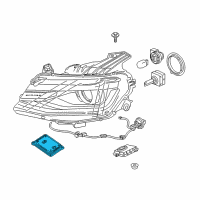 Genuine Chevrolet Camaro Headlight Automatic Control Module Assembly diagram
