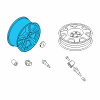 Genuine Ford Wheel Assembly diagram