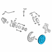 OEM 2021 Cadillac Escalade ESV Rotor Diagram - 13532974