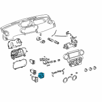 Genuine Toyota Mirror Switch diagram