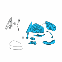 Genuine Door Mirror Assy-LH diagram