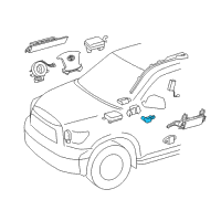 Genuine Toyota Occupant Sensor diagram