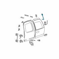 Genuine Ford Door Latch Assembly diagram