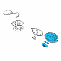 Genuine Ford Overhead Lamp diagram