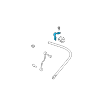 Genuine Ford Stabilizer Bar Bracket diagram