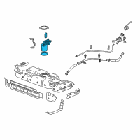 OEM Cadillac Escalade ESV Fuel Pump Diagram - 13535374