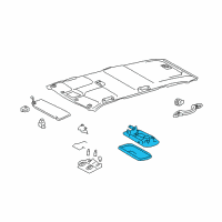 Genuine Toyota Dome Lamp Assembly diagram