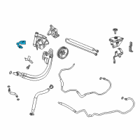 Genuine Ford Power Steering Line Connector diagram
