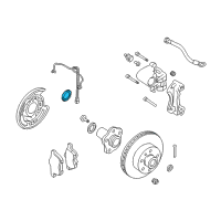 Genuine Toyota ABS Reluctor Ring diagram