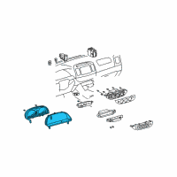 Genuine Toyota Camry Cluster Assembly diagram