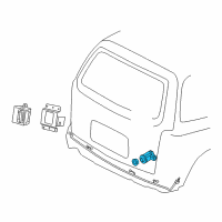 Genuine Buick Sensor Kit,Rear Object diagram