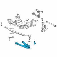 Genuine Chevrolet Corvette Rear Lower Suspension Control Arm Assembly diagram