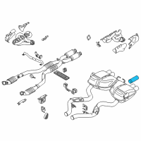 Genuine Ford Exhaust Extension Pipe diagram