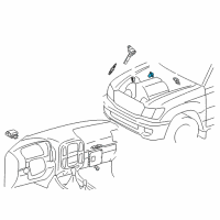 Genuine Toyota Throttle Sensor diagram