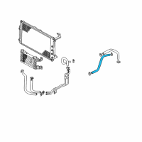Genuine Ford Oil Cooler Hose diagram
