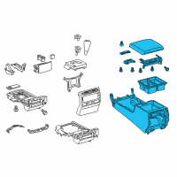 Genuine Toyota Box Assembly, Cooling diagram