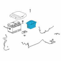 Genuine Ford Battery Box diagram