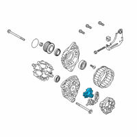 Genuine Toyota Alternator Regulators diagram