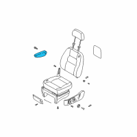 Genuine Ford Door Armrest diagram