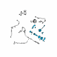 Genuine Toyota Camry Power Steering Pump diagram