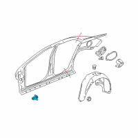 Genuine Chevrolet Spring,Fuel Tank Filler Door diagram