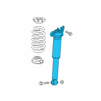 OEM 2018 GMC Acadia Shock Absorber Diagram - 84334447