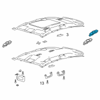 Genuine Ford Dome Lamp diagram