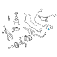 Genuine Ford Power Steering Hose diagram