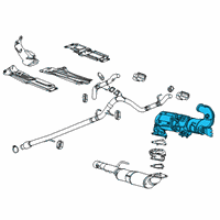 OEM Cadillac Diesel Particulate Filter Diagram - 12700216