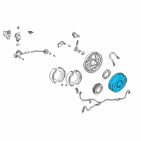 Genuine Toyota Brake Drum diagram