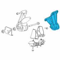 OEM 2016 Ram 1500 INSULATOR-Engine Mount Diagram - 68159627AE