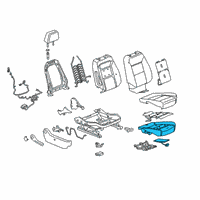 OEM 2021 Chevrolet Silverado 1500 Passenger Discriminating Sensor Diagram - 85117236