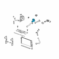 Genuine Ford Coolant Filler Neck diagram