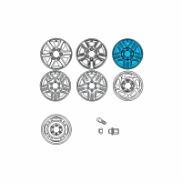 Genuine Toyota Wheel, Alloy diagram