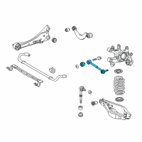 Genuine Toyota Rear Suspension Control Arm Assembly, No.1 Left diagram