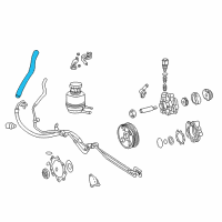 Genuine Toyota Reservoir Hose diagram
