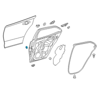 Genuine Toyota Door Shell Plug diagram